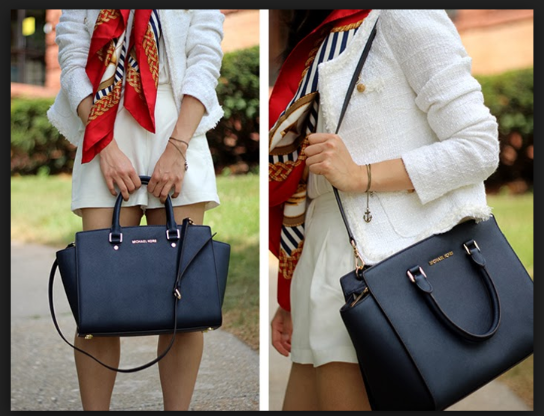 michael kors selma satchel large